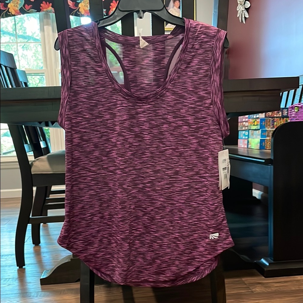 Marika Red and Purple Sleeveless Tank Top